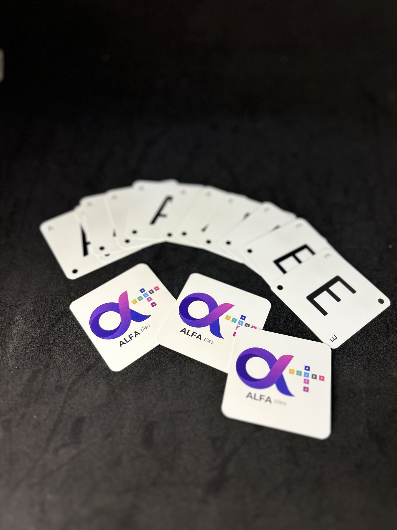 Alfa Cards arranged for play
