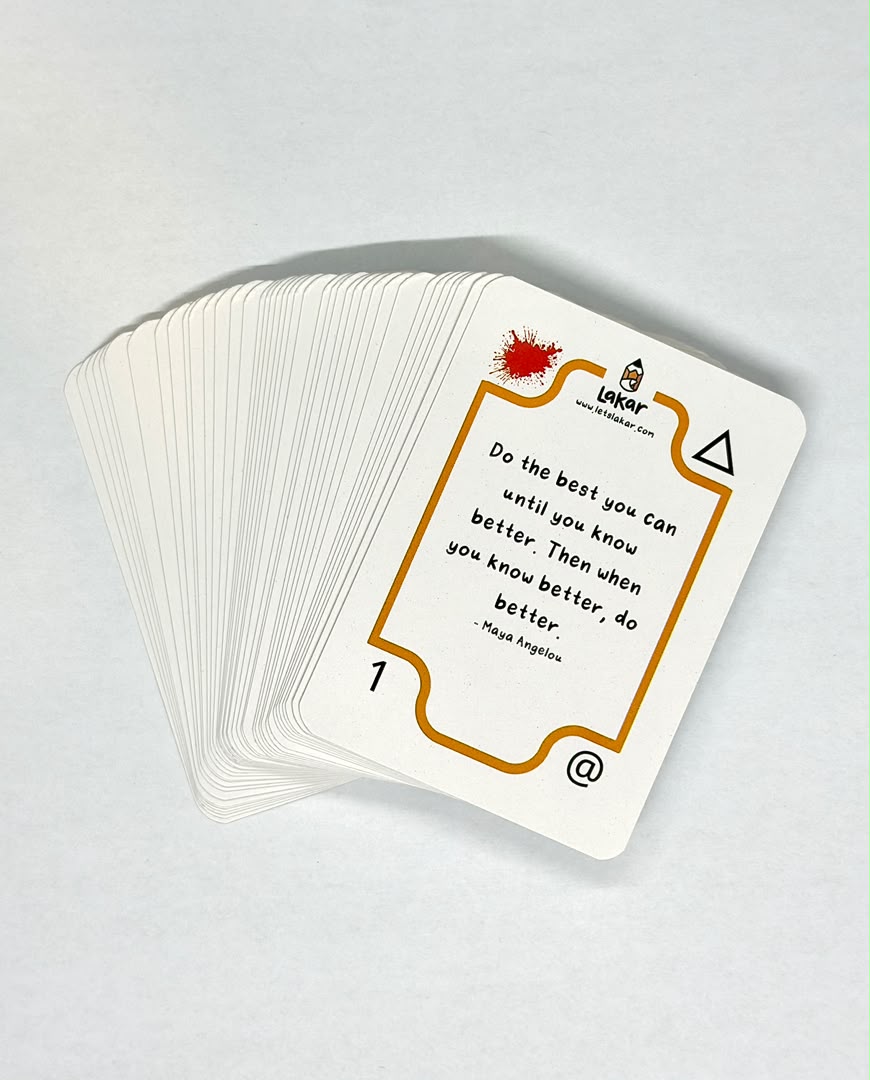 The quotation side of a Ti Yan card